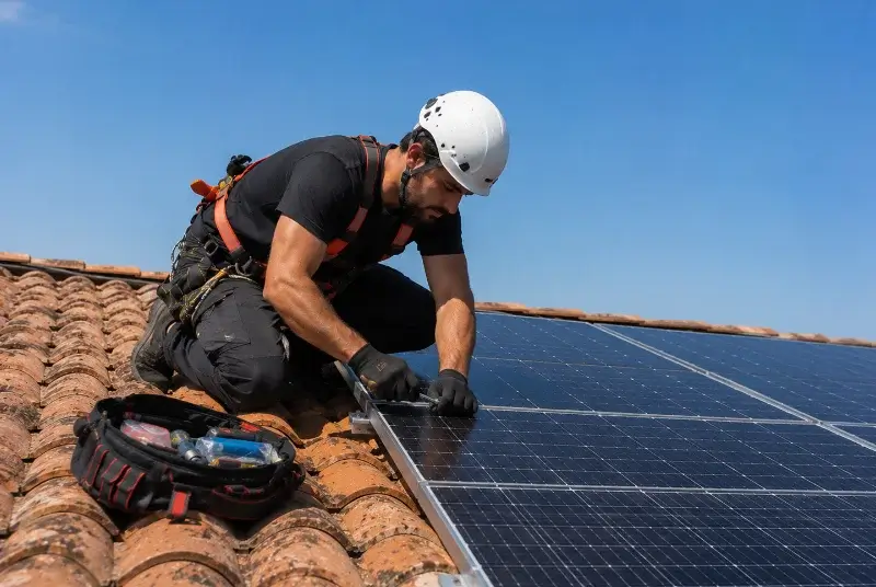 Maintenance et monitoring de panneaux solaires à Riols