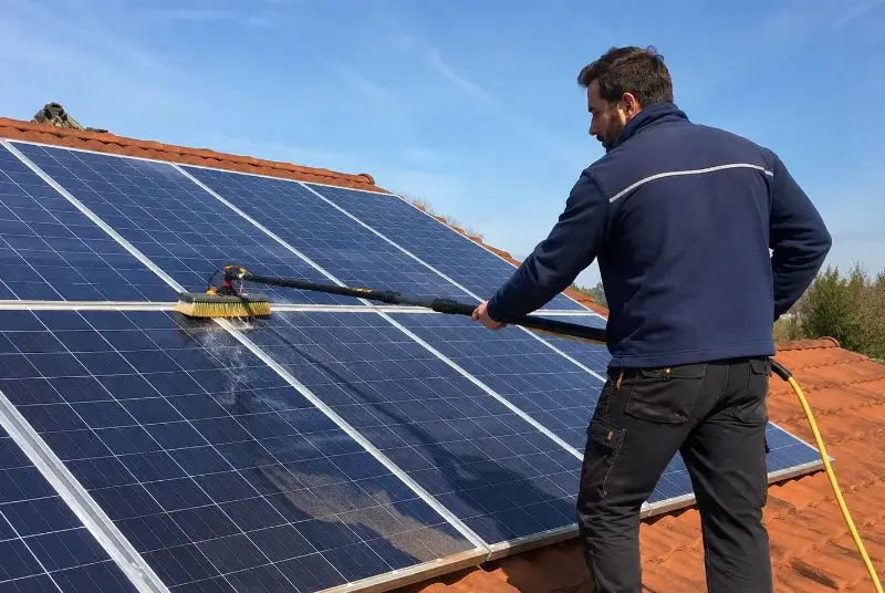Nettoyage et entretien de panneaux solaires à Riols